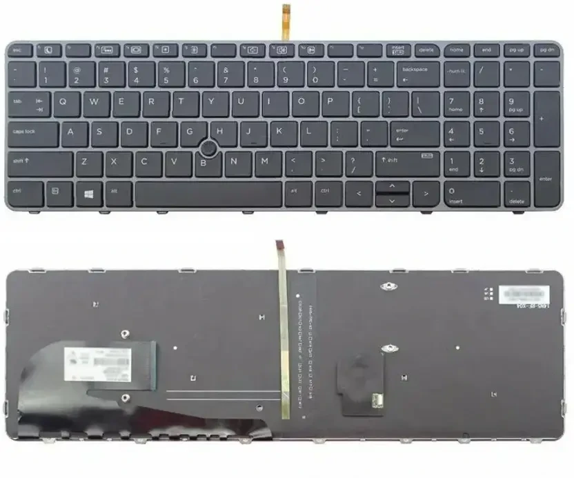 COMPATIBLE HP 850-G3 WITH BACKLIT WITH MOUSE BLACK US Internal Laptop-size Laptop Keyboard Compatible with Desktop, Laptop, Mac  (Black)