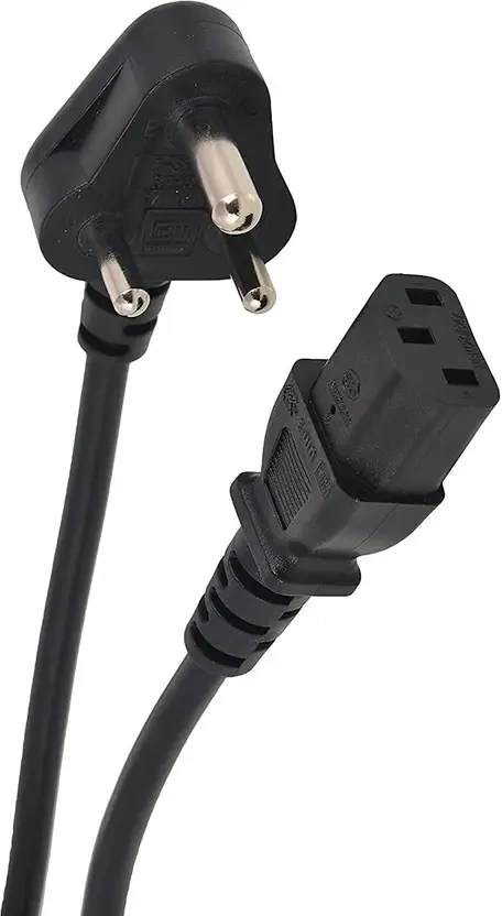 Power Cord 1.5 m Power Cable Cord for Laptop, Desktop, Monitor, Printer, Note Counting Machine, Billing Machine, SMPS etc  (Compatible with Laptop, Desktop, Monitor, Printer, Note Counting Machine, Bi