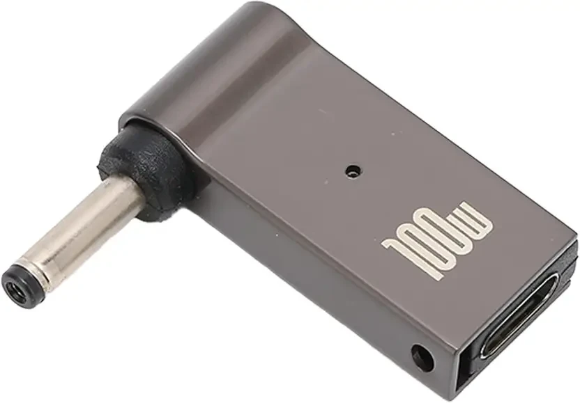 Male-to-Female 2.5x0.7 mm PD 100W Laptop Charger Adapter Connector USB Type-C Female to DC USB Charger  (2.5x0.7 mm)