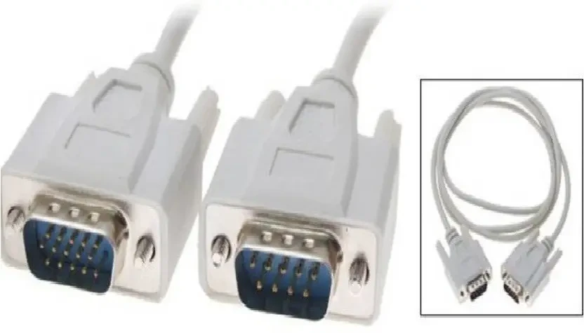 VGA Cable 27 m VGA Cable 27 Meters High Quality VGA 15 Pin Male-Male  (Compatible with Computer, White, One Cable)