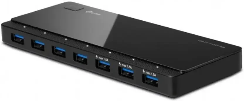 7-Port USB 3.0 UH700 USB Hub  (Black)