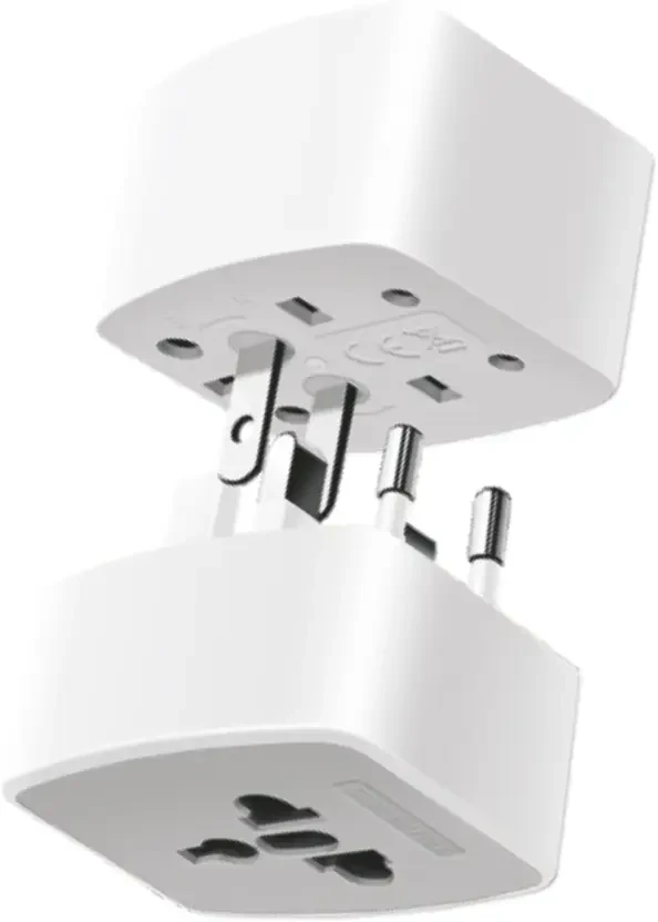 Universal Travel Adapter For Laptops, Mobiles Worldwide Adaptor  (White)